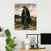 "The Shepherdess"~Border Collie Poster (Heimbüro)