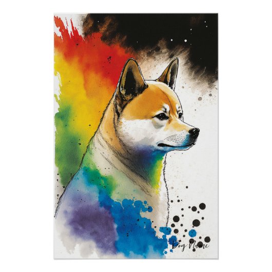 The Shiba Inu Dog - Composition 004 Poster (Vorderseite)