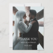 The Shining Islamic Lamp Thank You Card Einladung (Rückseite)