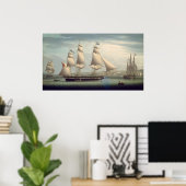The Ship Favorite - Robert Salmon Fine Art Poster (Heimbüro)