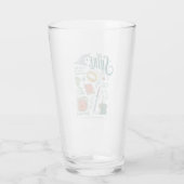 THE SHIRE™ Wasserfarben-Collage-Grafik Glas (Rückseite)