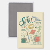 THE SHIRE™ Wasserfarben-Collage-Grafik Magnet (Vorderseite/Rückseite)
