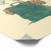 THE SHIRE™ Wasserfarben-Collage-Grafik Poster (Ecke)