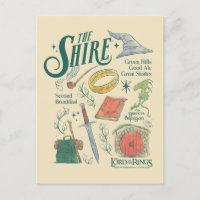 THE SHIRE™ Wasserfarben-Collage-Grafik