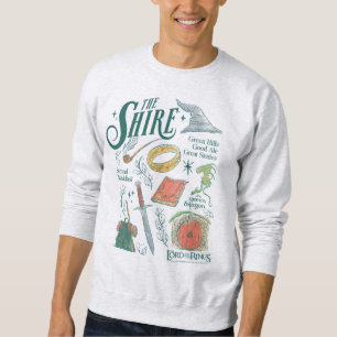 THE SHIRE™ Wasserfarben-Collage-Grafik Sweatshirt