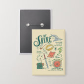 THE SHIRE™ Watercolor Collage Graphic Button (Vorderseite/Rückseite)