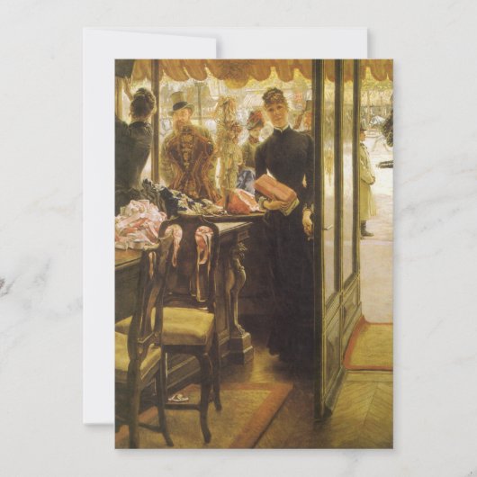 The Shop Girl von James Tissot, Viktorianische Kun (Vorderseite)