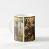 The Shop Girl von James Tissot, Viktorianische Kun Kaffeetasse (Vorderseite Links)