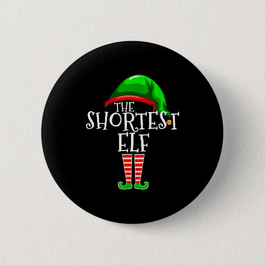 The Shortest Elf Family Matching Group Christmas G Button (Vorderseite)