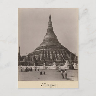 The Shwedagon Pagoda at Rangoon, Burma, c.1860 Postkarte