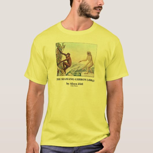 The Siamang Gibbon (1883) von Aloys Zotl T-Shirt (Vorderseite)