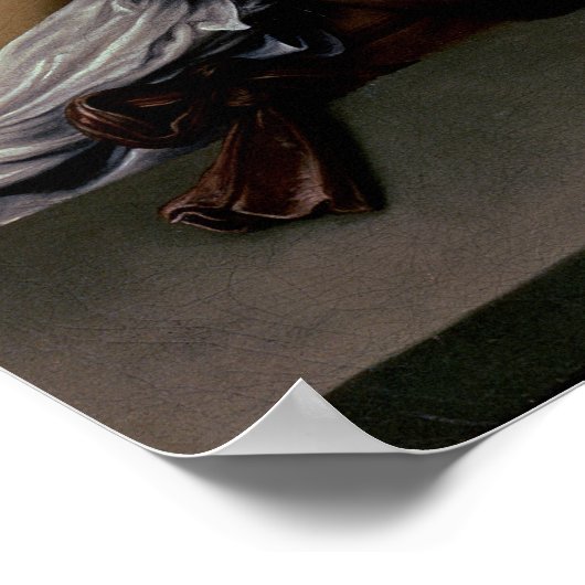 The Sick Bacchus, 1591 Poster (Ecke)