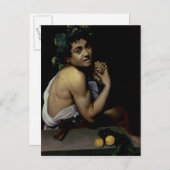 The Sick Bacchus, 1591 Postkarte (Vorne/Hinten)