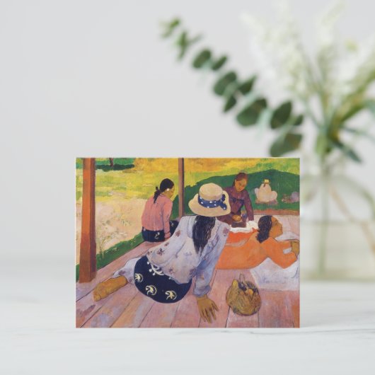 The Siesta - Paul Gauguin Postcard Postkarte (Stehend Vorderseite)