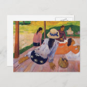 The Siesta - Paul Gauguin Postcard Postkarte (Vorne/Hinten)