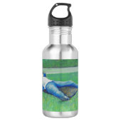 The Siesta (von Gustave Caillebotte) Edelstahlflasche (Vorderseite)