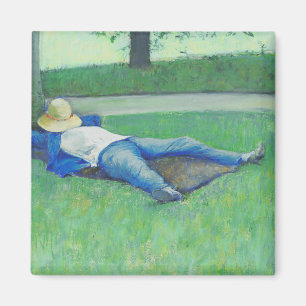 The Siesta (von Gustave Caillebotte) Magnet