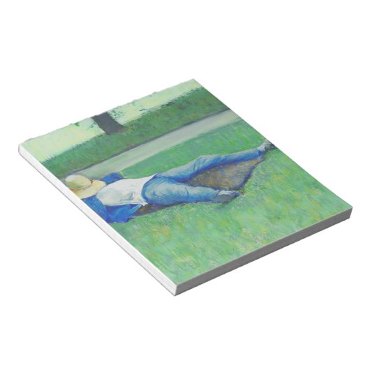 The Siesta (von Gustave Caillebotte) Notizblock (angewinkelt)