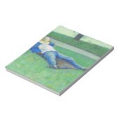 The Siesta (von Gustave Caillebotte) Notizblock (Rotiert)