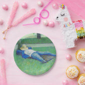 The Siesta (von Gustave Caillebotte) Pappteller (Party)