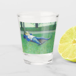 The Siesta (von Gustave Caillebotte) Schnapsglas