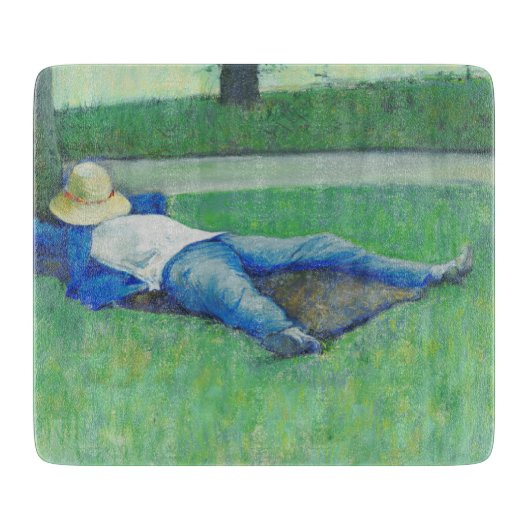 The Siesta (von Gustave Caillebotte) Schneidebrett (Vorderseite)