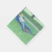 The Siesta (von Gustave Caillebotte) Serviette (Ecke)