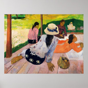 The Siesta von Paul Gauguin Quiet Life Scene Poster