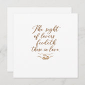 The Sight of Lovers Einladung (Vorne/Hinten)
