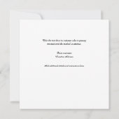 The Sight of Lovers Einladung (Rückseite)