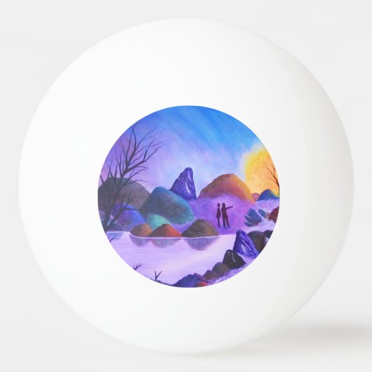 The Sighting - Alien Lights Tischtennisball (Rückseite)