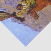 "The Signal" Western Art von Frederic Remington Seidenpapier (Ausschnitt)