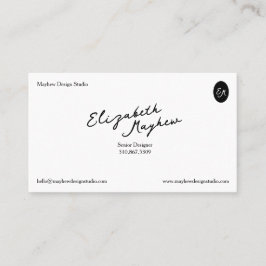 The Signature Script - Minimalist Business Card Visitenkarte