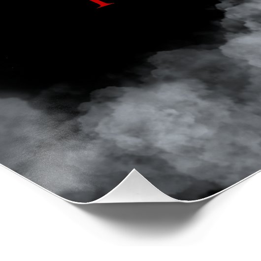 The silence is louder at midnight poster (Ecke)