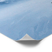 The Silent Penguin March To Great Mountains Poster (Ecke)