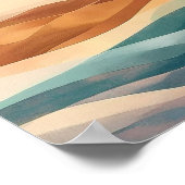 The Silent Resonances of a Sun-Drenched Horizon Poster (Ecke)