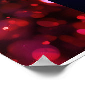 The Silhouette of Young Love on a Wall Poster (Ecke)