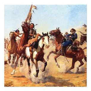 "The Silised War Whoop" von Charles Schreyvogel Fotodruck