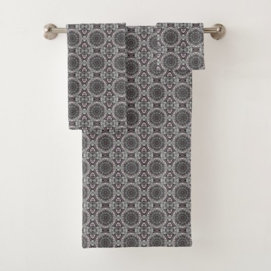 The Silver Fractal Garden Badhandtuch Set (Insitu)
