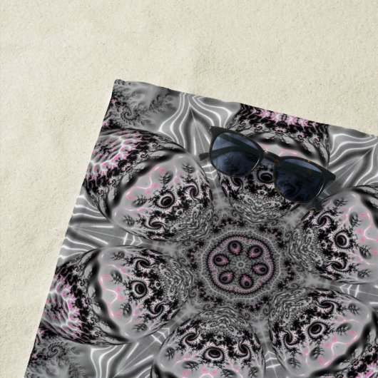 The Silver Fractal Garden Strandtuch (Beispiel)