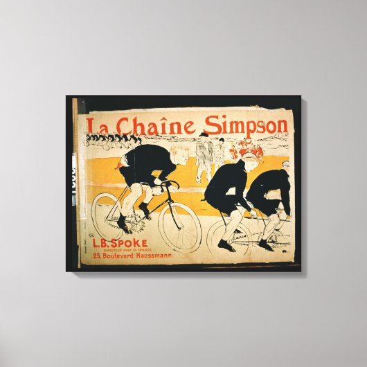 'The Simpson Chain', Paris (color litho) Leinwanddruck (Vorderseite)