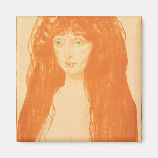 The Sin, Woman with Red Hair and Green Eyes Magnet (Vorne)