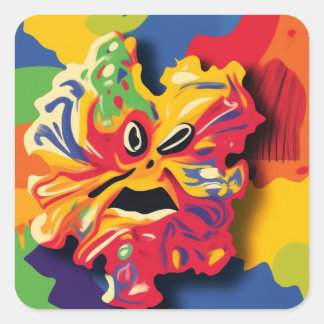 the sinester eco quadratischer aufkleber