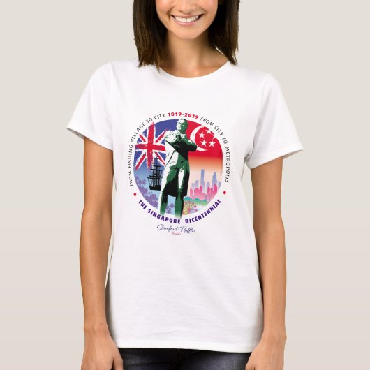 The Singapore Bicentennial v2 - Light Fabric T-Shirt (Vorderseite)