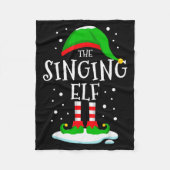The Singing Elf Christmas Family Matching Xmas Sin Fleecedecke (Vorderseite)
