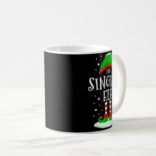 The Singing Elf Christmas Family Matching Xmas Sin Kaffeetasse (VorderseiteRechts)