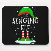 The Singing Elf Christmas Family Matching Xmas Sin Mousepad (Vorne)