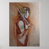 "The Singing Warrior" Gemälde von Joseph C. Kenyon Poster (Vorne)