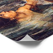 The Siren Pre Raphaelite von John W. Waterhouse Poster (Ecke)