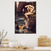 The Siren, von John William Waterhouse - ca. 1900 Poster (Küche)